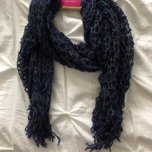 Navy and Gold Scarf